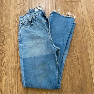 Reformation Cynthia Patch Jeans - Stained!